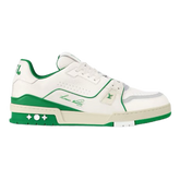 Louis Vuitton Trainer Sneaker Green / White